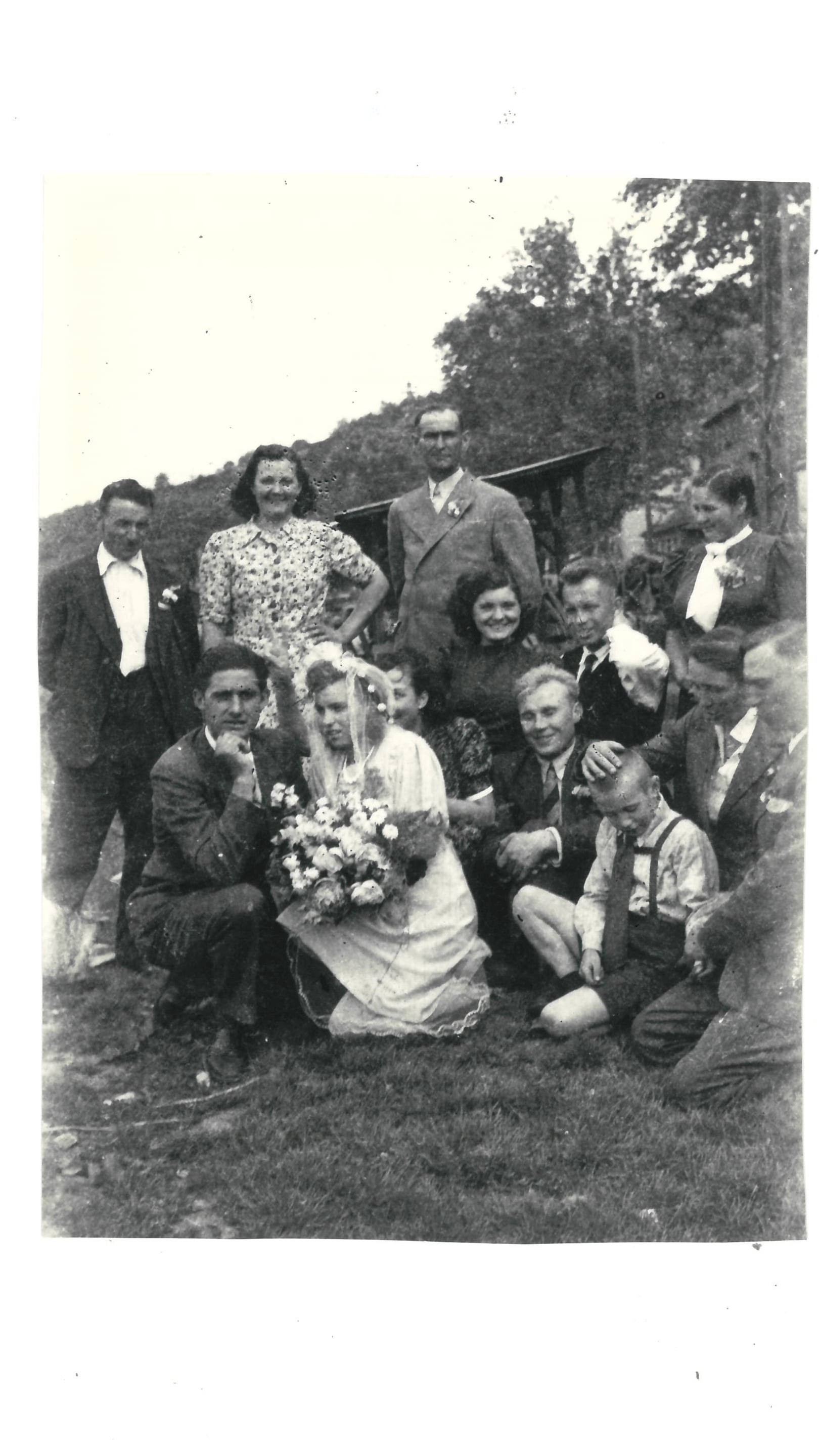 foto di gruppo matrimonio